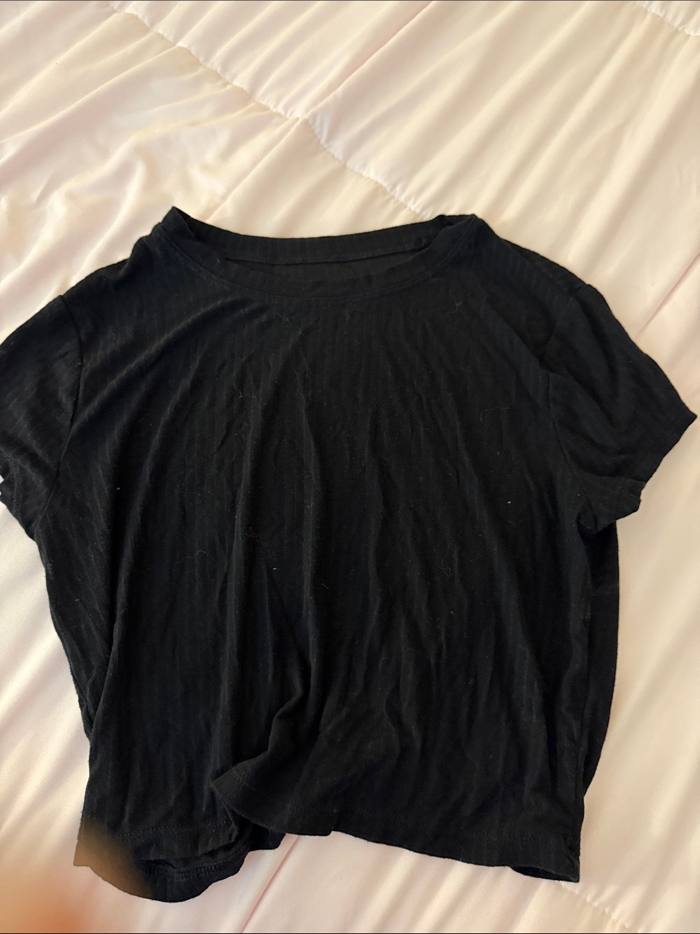 ALO Yoga Black Short Sleeve Crew Tee
